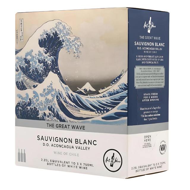 Art of Wine The Great Wave Sauvignon Blanc Bag in Box, 2.25L