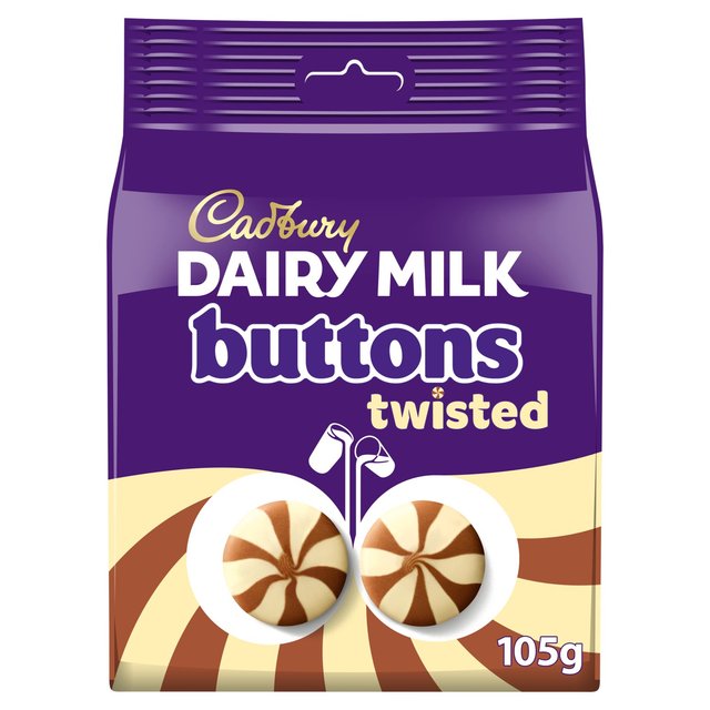 Cadbury Dairy Milk Chocolate Buttons Twisted, 105g