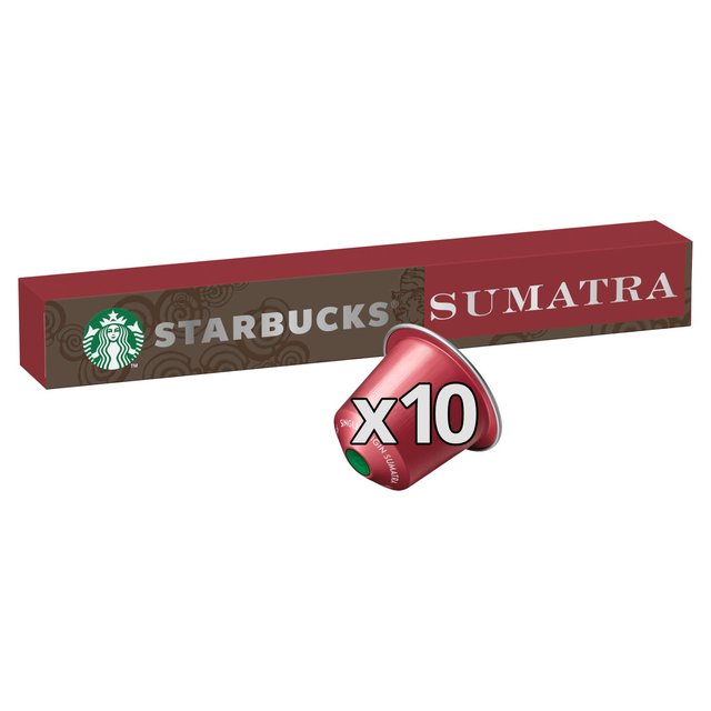 Starbucks Single Origin Sumatra Espresso Coffee Pods, 10 Per Pack