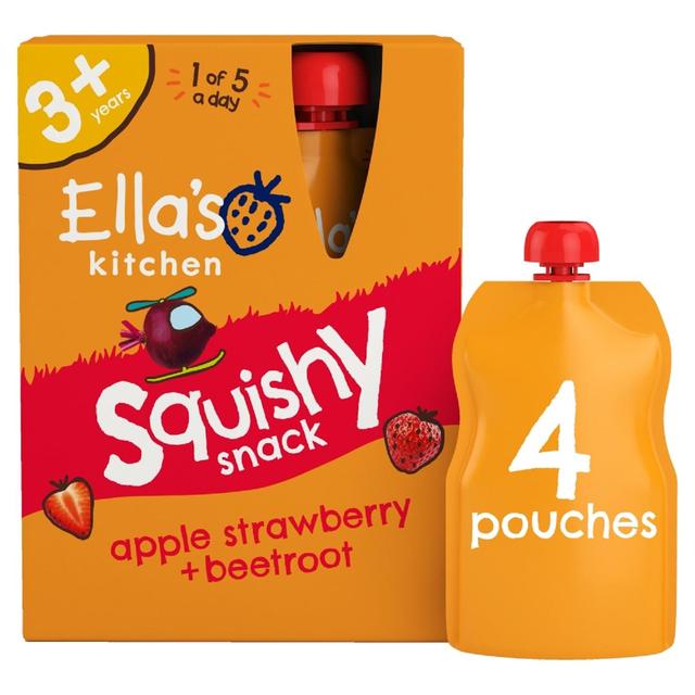 Ella’s Kitchen Strawberry and Beetroot Kids Snack Multipack Pouch 3+ Years