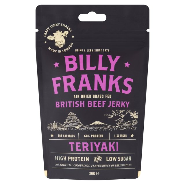 Billy Franks Teriyaki Beef Jerky, 30g
