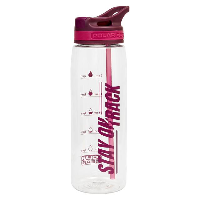 Purple Polar Gear Aqua Curve Tritan Tracker Water Bottle, 750ml