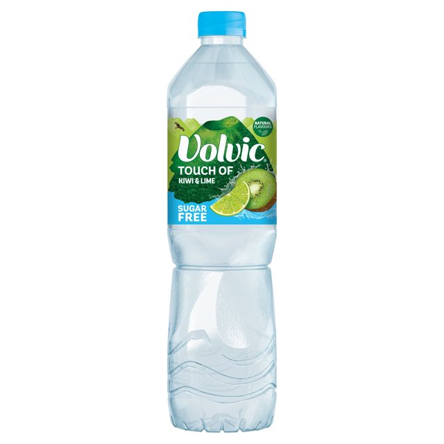 Volvic Touch of Fruit Sugar Free Kiwi & Lime Natural Flavoured Water, 1.5L