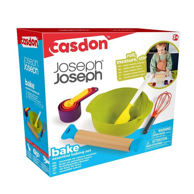 A B Gee Red, Blue and Green Casdon Joseph Toy Baking Set, One Size