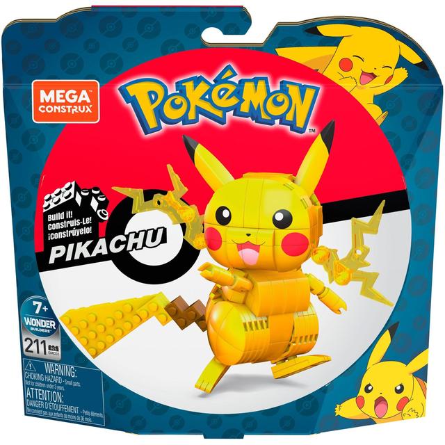 A B Gee Yellow Mega Construx Pokemon Pikachu, One Size