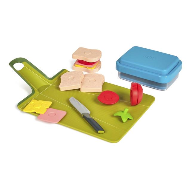 A B Gee Red, Blue and Green Casdon Joseph Go Eat Toy Lunch Prep Set, One Size