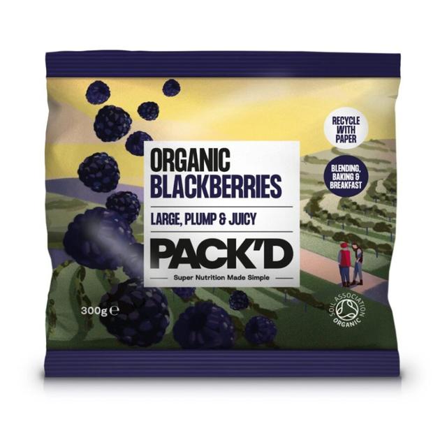PACK’D Organic Blackberries, 300g