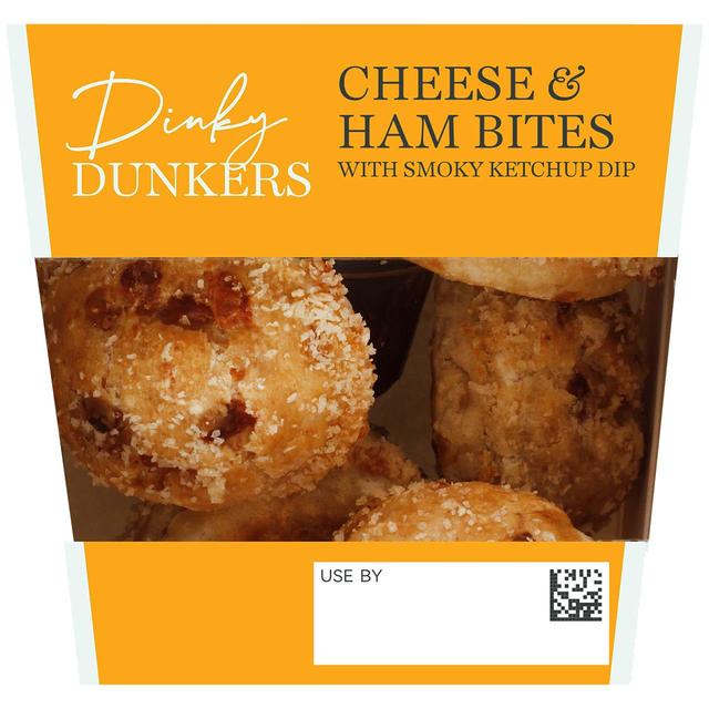 M & S Dinky Dunkers Cheese & Ham Bites With Smoky Ketchup Dip, 110g