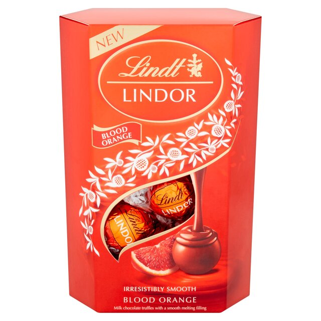 Lindt LINDOR Blood Orange Truffles Box