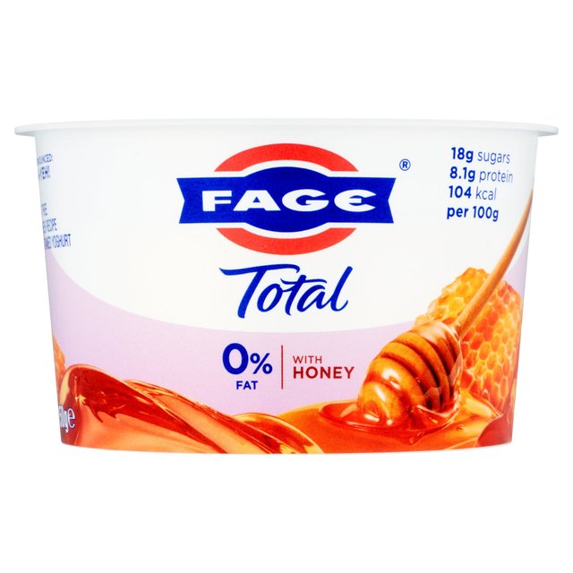 Fage Total 0% Greek Strained Yoghurt With Honey, 150g
