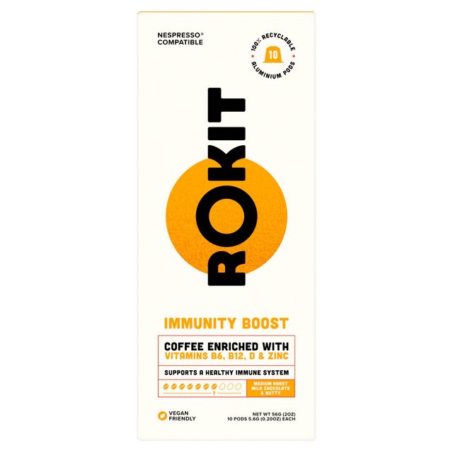 Rokit Immunity Boost Nespresso Compatible Coffee Pods, 10 Per Pack