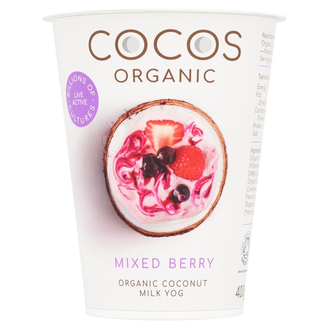 Cocos Organic Mixed Berry Coconut Yoghurt, 400g