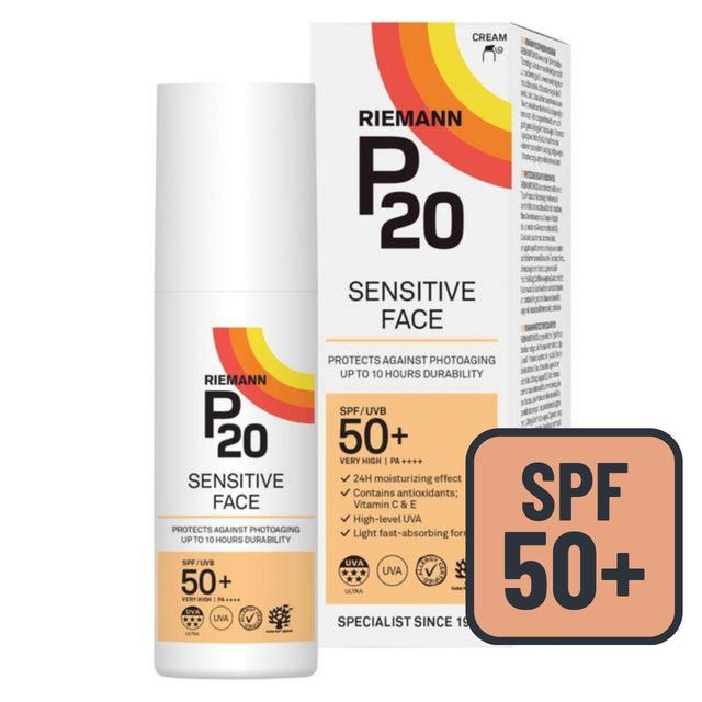 Riemann P20 Sensitive Face SPF 50+ Sun Cream, 50g