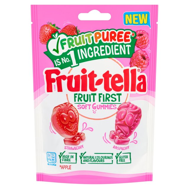 Fruittella Strawberry & Raspberry Fruit First, 140g