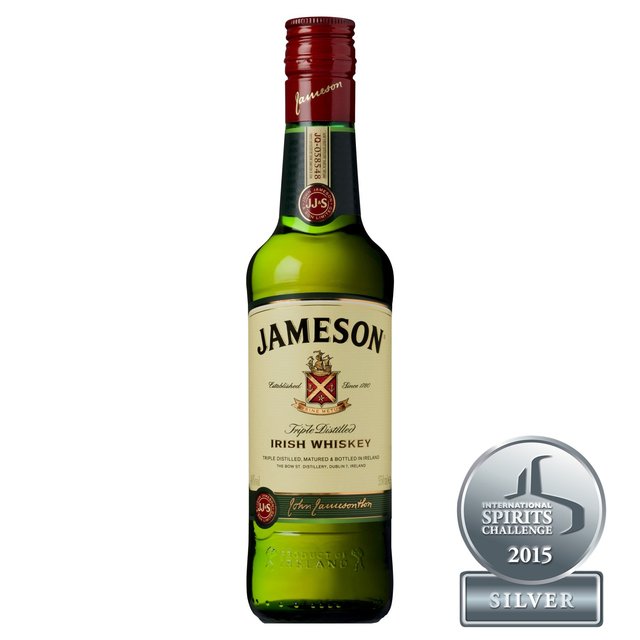 Jameson Triple Distilled Blended Irish Whiskey, 35cl