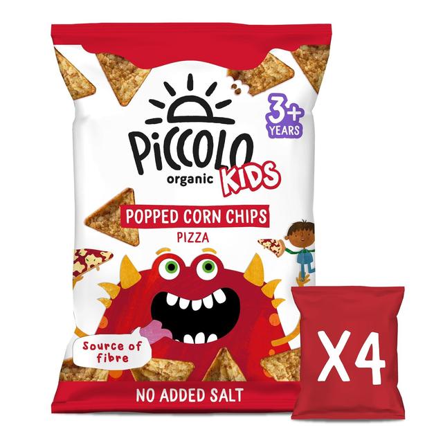 Piccolo Organic Pizza Popped Corn Chips Kids Multipack, 5 x 20g