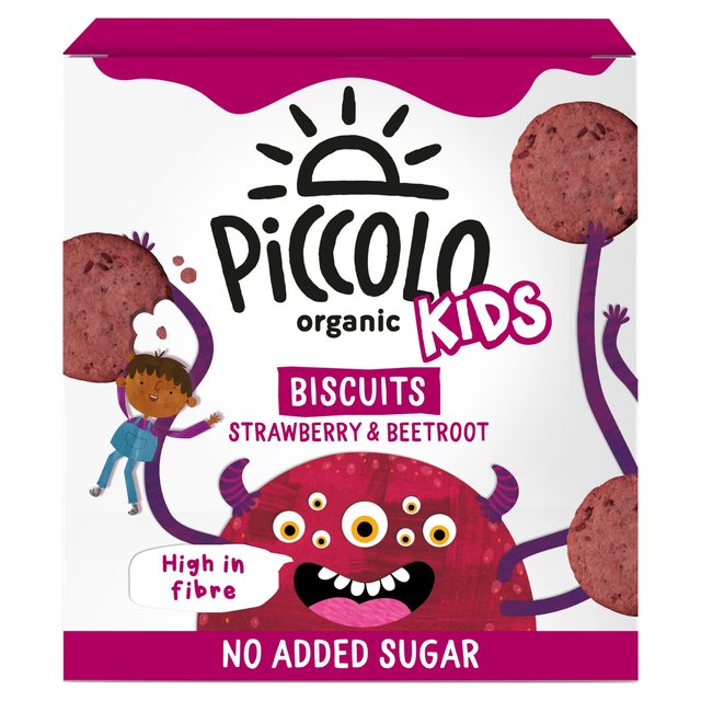 Piccolo Organic Kids Strawberry Biscuits, 100g