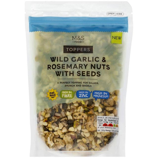 M & S Wild Garlic & Rosemary Nuts With Seeds Toppers, 200g
