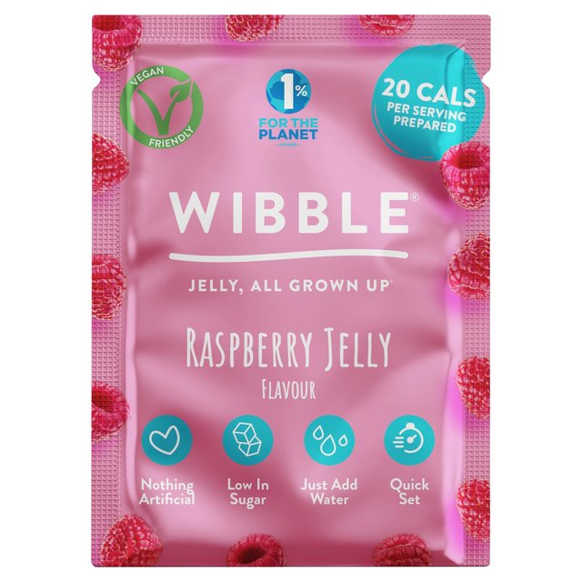 Wibble Raspberry Jelly Crystals, 57g