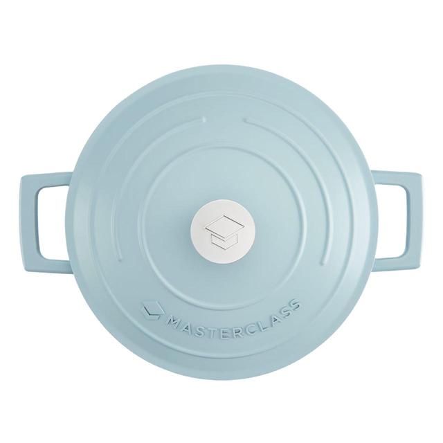 MasterClass Sky Blue Cast Aluminium Casserole Dish, 2.5L | Ocado