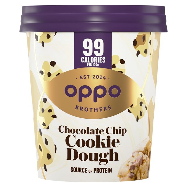 Oppo Brothers Chocolate Chip Cookie Dough Ice Cream, 475ml