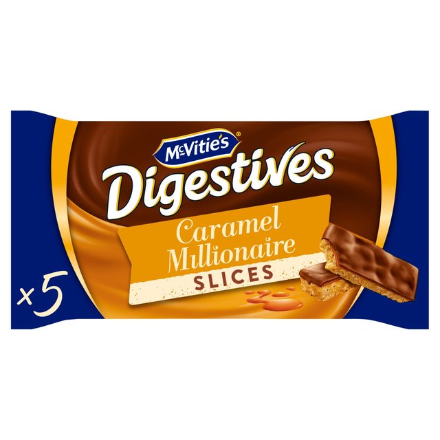 McVitie’s Digestive Caramel Slices Snacksize, 5 Per Pack