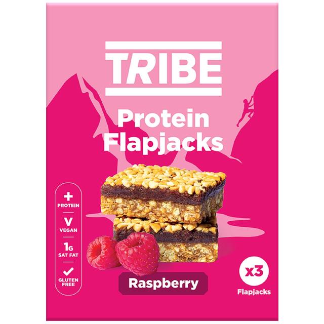 Tribe Protein Flapjack, Raspberry, 3 x 38g