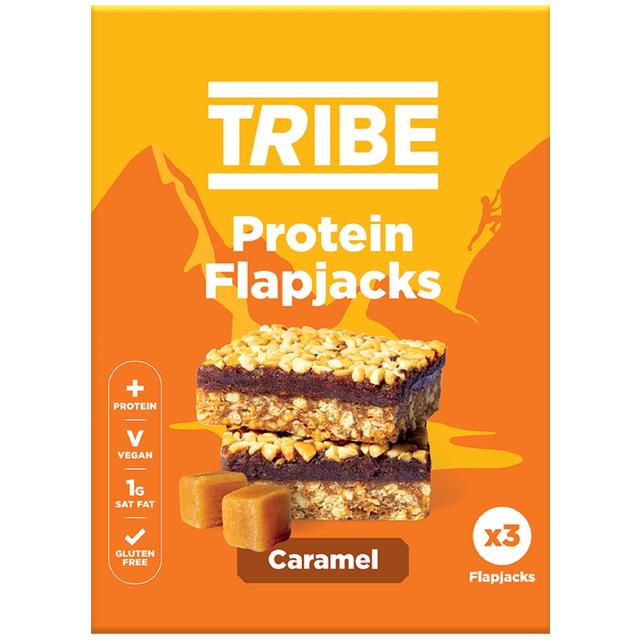 Tribe Protein Flapjack, Caramel, 3 x 38g