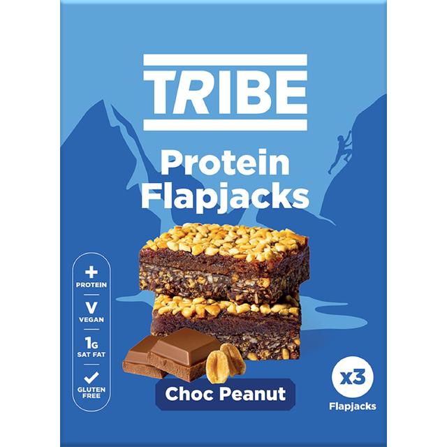 Tribe Protein Flapjack, Choc Peanut, 3 x 38 GR, 3 x 38g