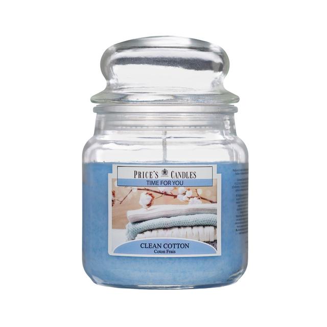 Price’s Time For You Clean Cotton Medium Jar Candle