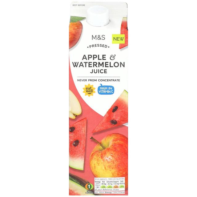 M & S Apple & Watermelon Juice, 1L