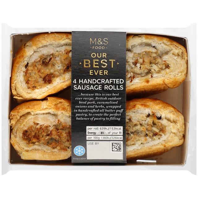 M & S Our Best Ever 4 Sausage Rolls, 188g