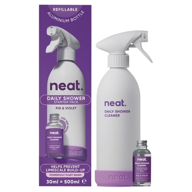 Neat Daily Shower Cleaner Refill Starter Pack Fig & Violet, 500ml