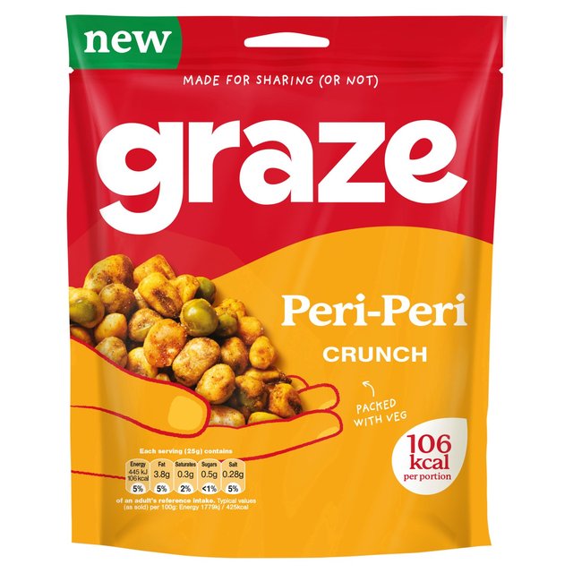 Graze Peri Peri Vegan Mixed Sharing Snacks, 100g