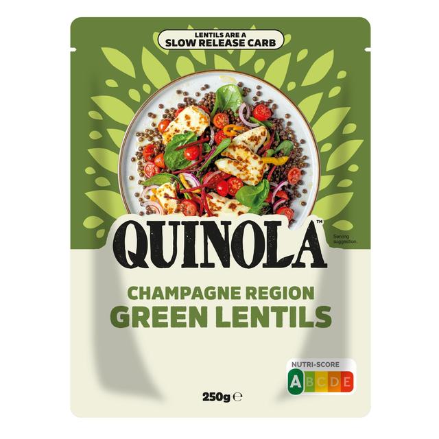 Quinola Ready to Eat Champagne Region Green Lentils, 250g