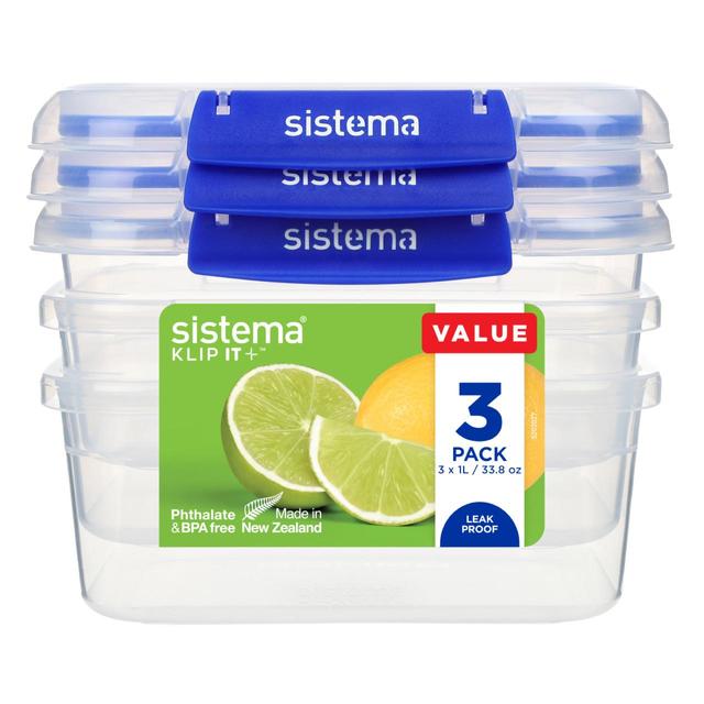 Sistema Klip It Plus Food Storage Container 3x1L