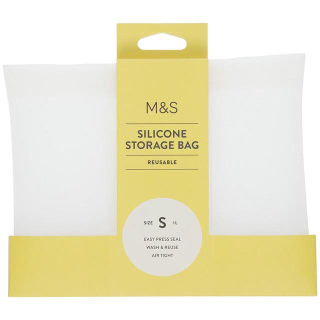 M & S Silicone Food Storage Bag, 1L