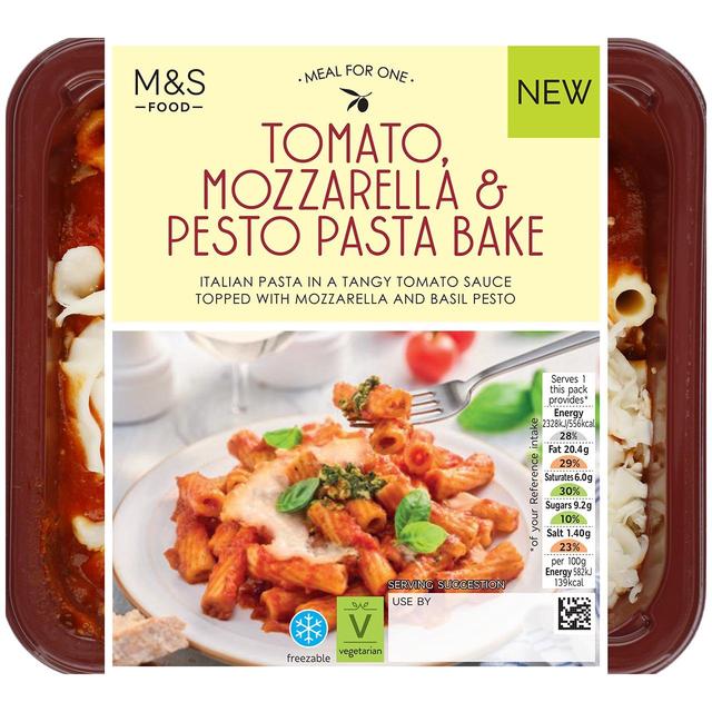 M & S Tomato Mozzarella & Pesto Pasta Bake, 400g