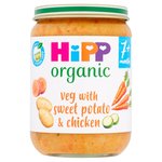 HiPP Organic Veg With Sweet Potato & Chicken Baby Food Jar 7+ Months 