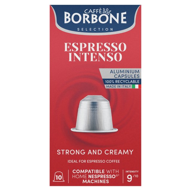 Caffe Borbone Espresso Intensity 9 Nespresso Compatible Capsules, 10 Per Pack