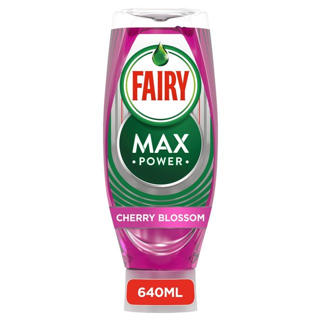 Fairy Max Power Cherry Blossom Washing Up Liquid, 640ml