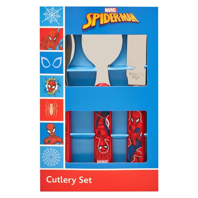 Polar Gear Kids Spider-man Face 3pc Cutlery Set