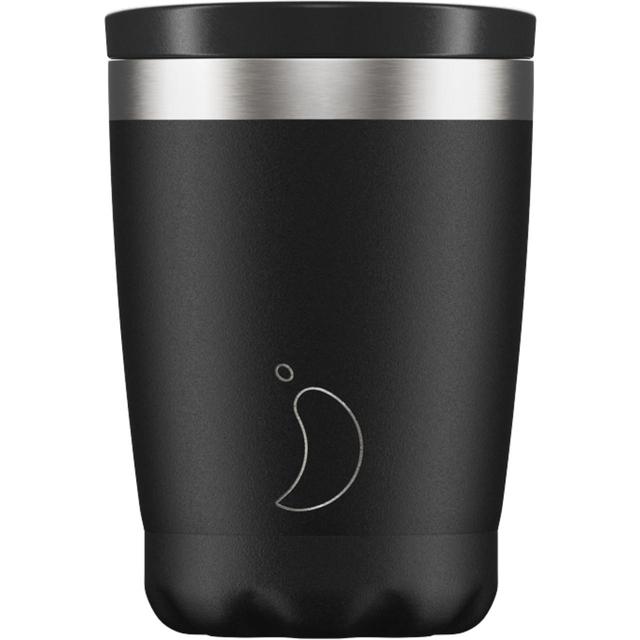 Chilly’s Black Stainless Steel Monochrome Cup, 340ml