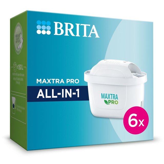 Brita Maxtra Pro All-in-1 Water Filter, 6 Per Pack