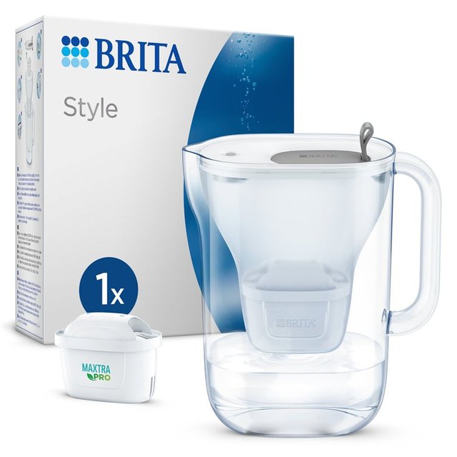 Brita Style Water Filter Jug Grey, 2.4L