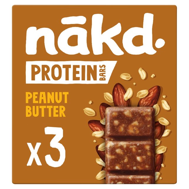 Nakd Protein Peanut Butter Multipack, 3 x 45g