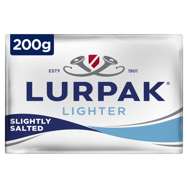 Lurpak Lighter Slightly Salted Butter, 200g
