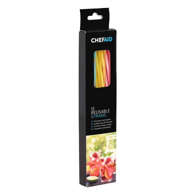 Sorbo Chef Aid Reusable Straws Pack 12