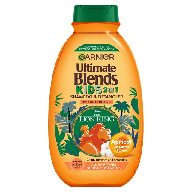 Garnier Ultimate Blends 2-in-1 Kids Apricot No Tears Shampoo, 250ml