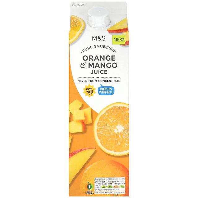 M & S Orange & Mango Juice, 1L